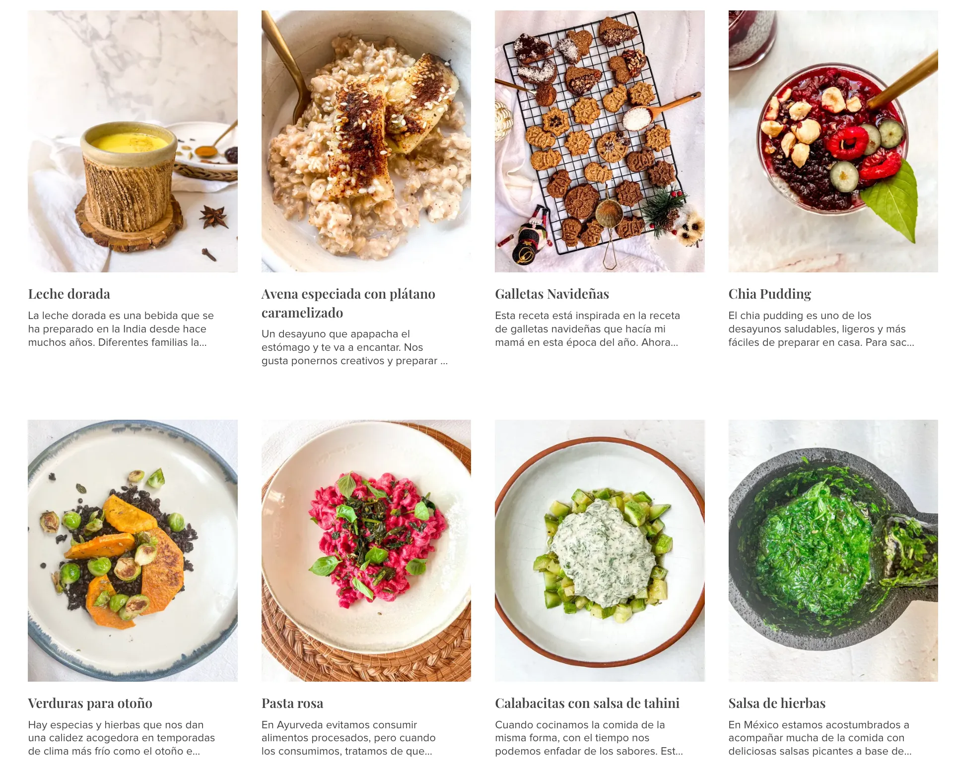 Collage de recetas